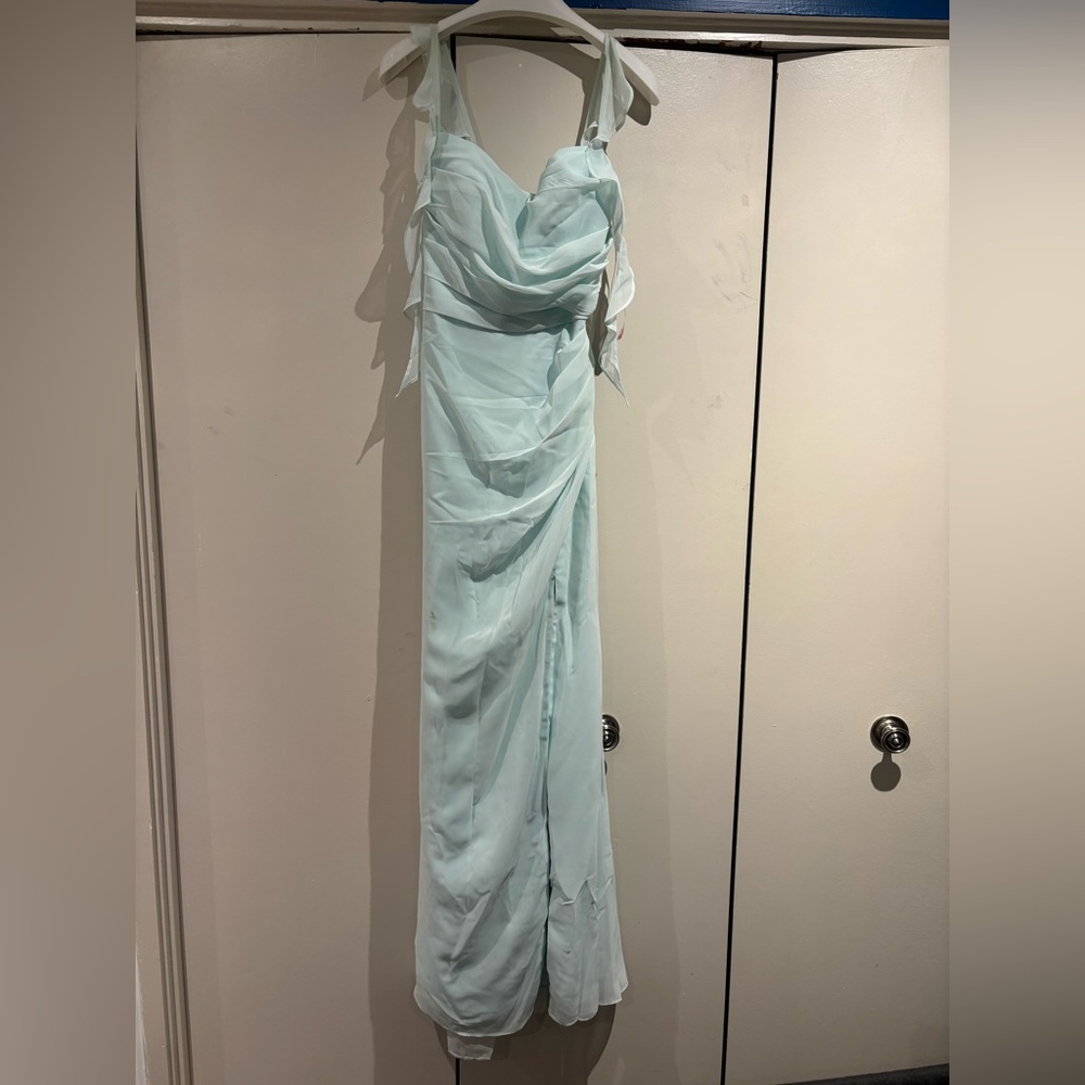 Elegant Light Blue Evening Gown